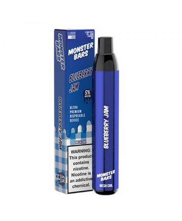 Monster Bars Blueberry Jam Disposable Vape Pen