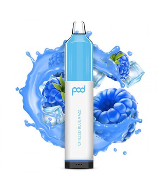 Pod Juice Synthetic Mesh 5500 Chilled Blue Razz Disposable Vape Pen