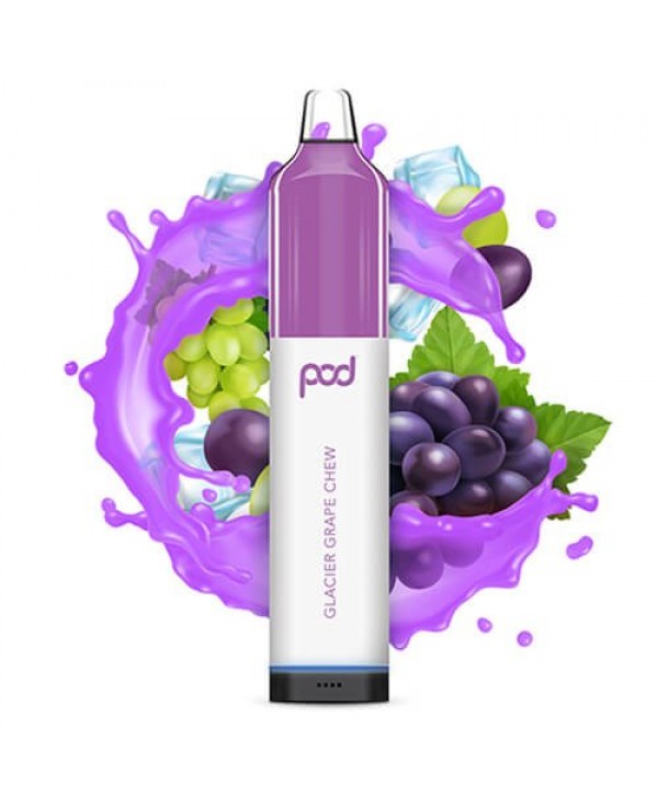 Pod Juice Synthetic Mesh 5500 Glacier Grape Chew Disposable Vape Pen
