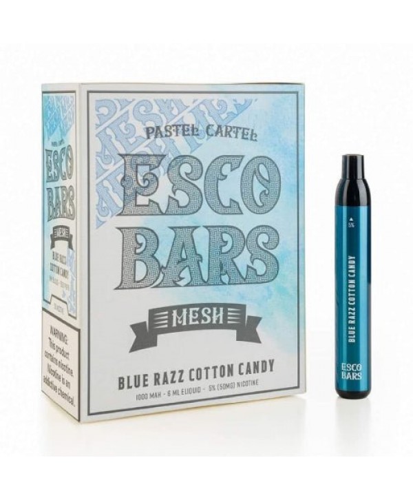 Esco Bars Mesh 2500 Blue Razz Cotton Candy Disposable Vape Pen