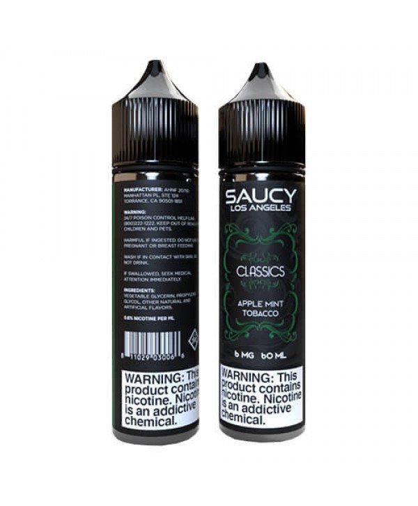 Saucy Classics Apple Mint Tobacco eJuice