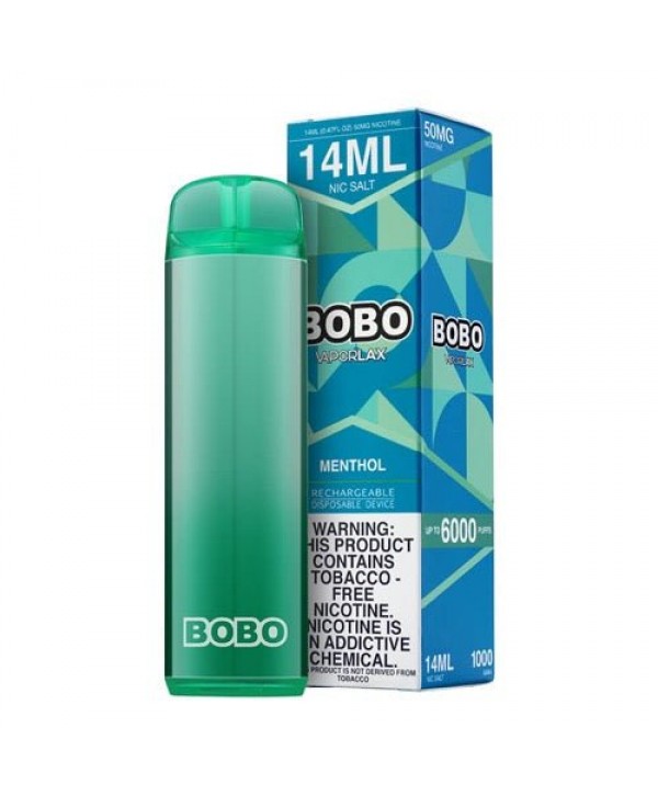 VaporLax BOBO Tobacco-Free Menthol Disposable Vape