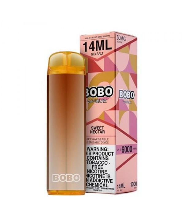 VaporLax BOBO Tobacco-Free Sweet Nectar Disposable Vape