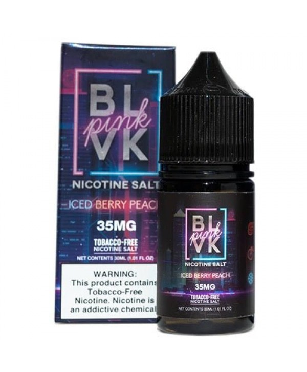 BLVK Salt Pink Iced Berry Peach eJuice