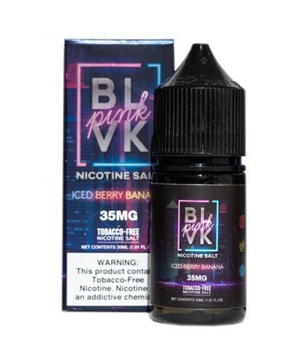 BLVK Salt Pink Iced Berry Banana eJuice