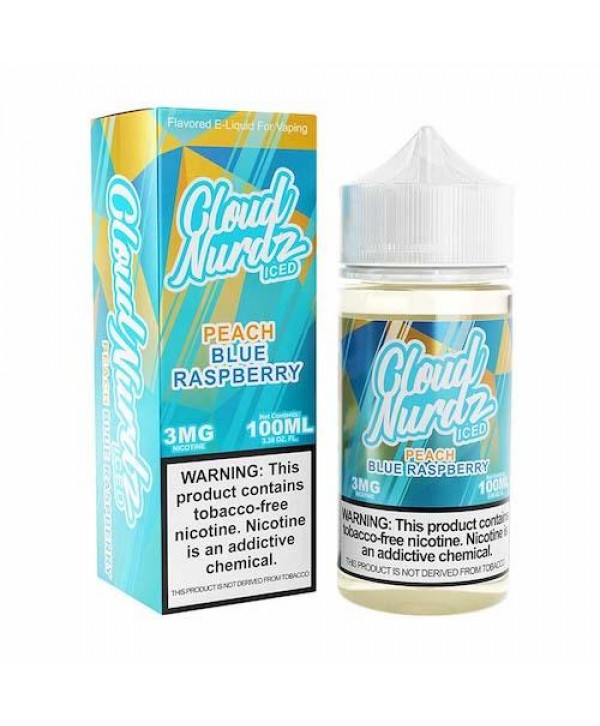 Cloud Nurdz Peach Blue Raspberry Iced eJuice