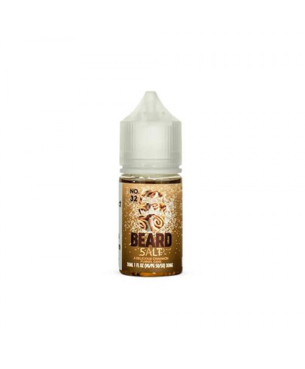 Beard Vape Salts No. 32 Cinnamon Funnel Cake eJuice