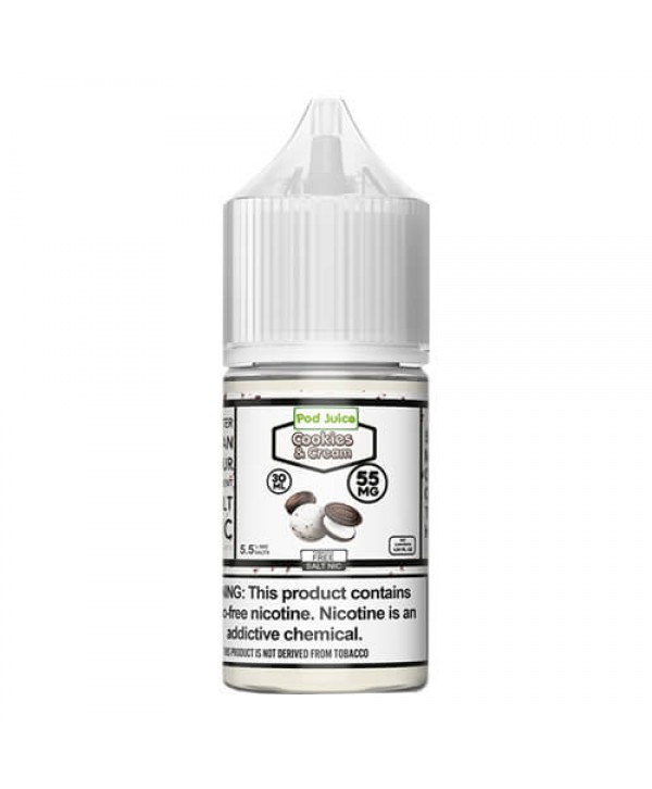 Pod Juice Synthetic Salts Cookies and Cream eJuice