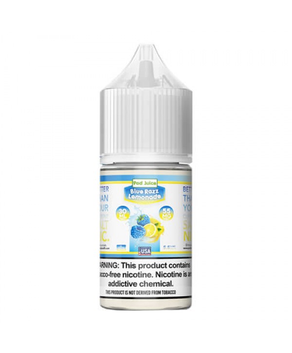 Pod Juice Synthetic Salts Blue Razz Lemonade eJuice