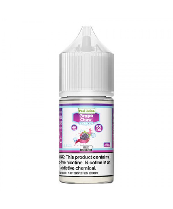 Pod Juice Synthetic Salts Grape Chew Freeze eJuice