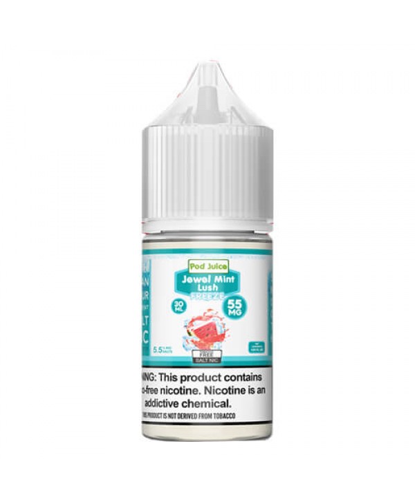 Pod Juice Synthetic Salts Jewel Mint Lush Freeze eJuice