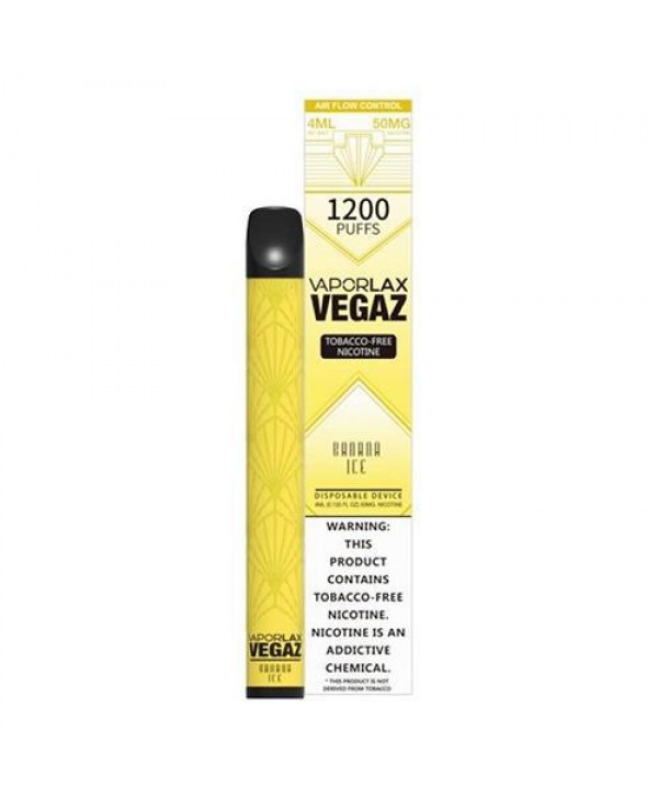 VaporLAX VEGAZ Banana Ice Disposable Vape Pen