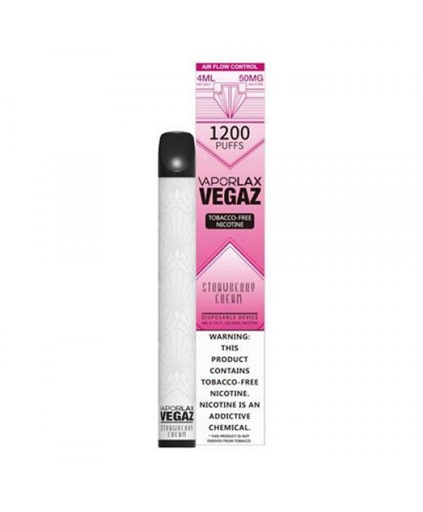 VaporLAX VEGAZ Strawberry Cream Disposable Vape Pen