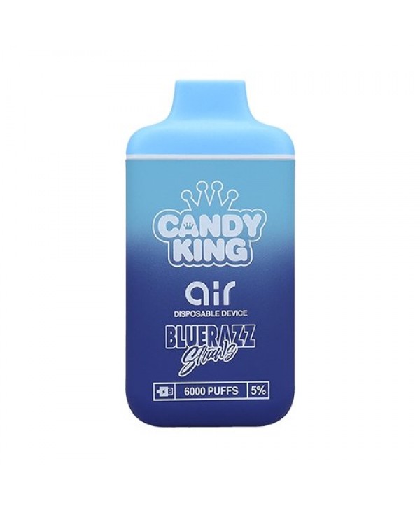 Candy King Air Synthetic Blue Razz Straws Disposable Vape Pen