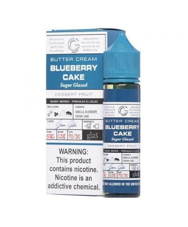 Glas BSX Blueberry Cake eJuice