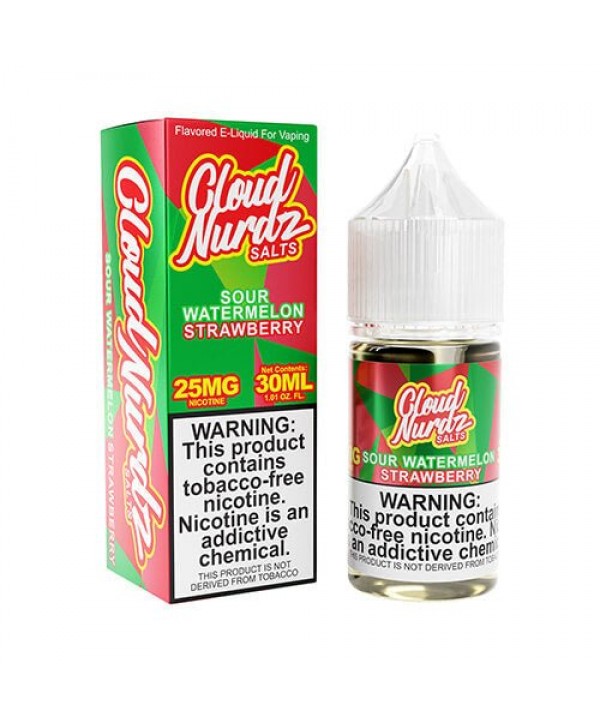 Cloud Nurdz Salts Sour Watermelon Strawberry eJuice