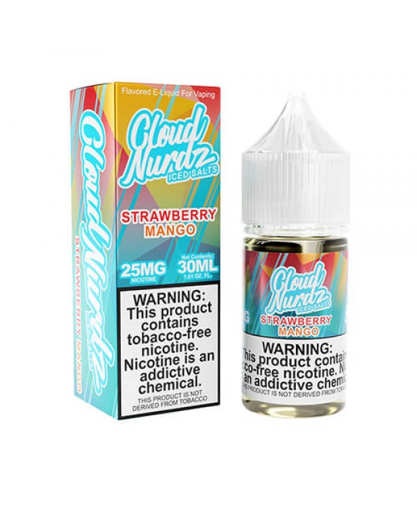 Cloud Nurdz Salts Strawberry Mango Iced eJuice