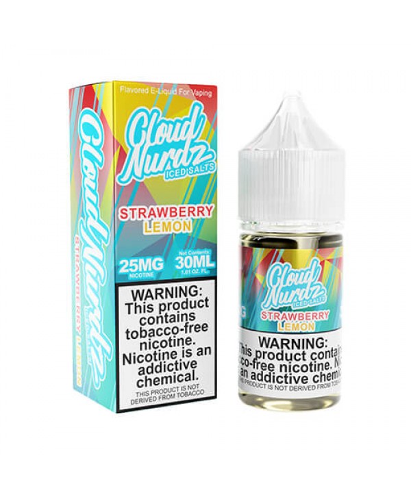 Cloud Nurdz Salts Strawberry Lemon Iced eJuice