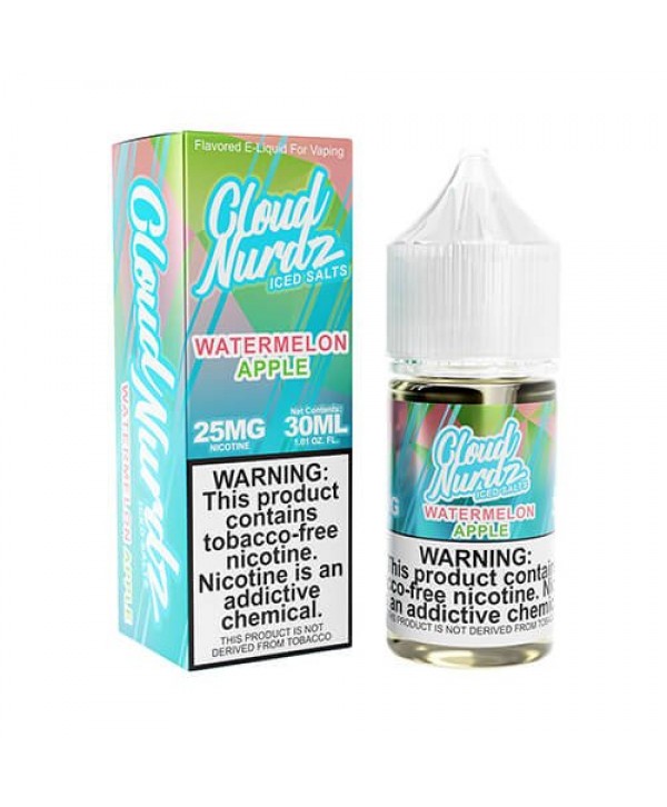 Cloud Nurdz Salts Watermelon Apple Iced eJuice