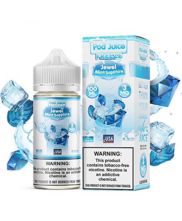 Pod Juice Synthetic Jewel Mint Sapphire Freeze eJuice