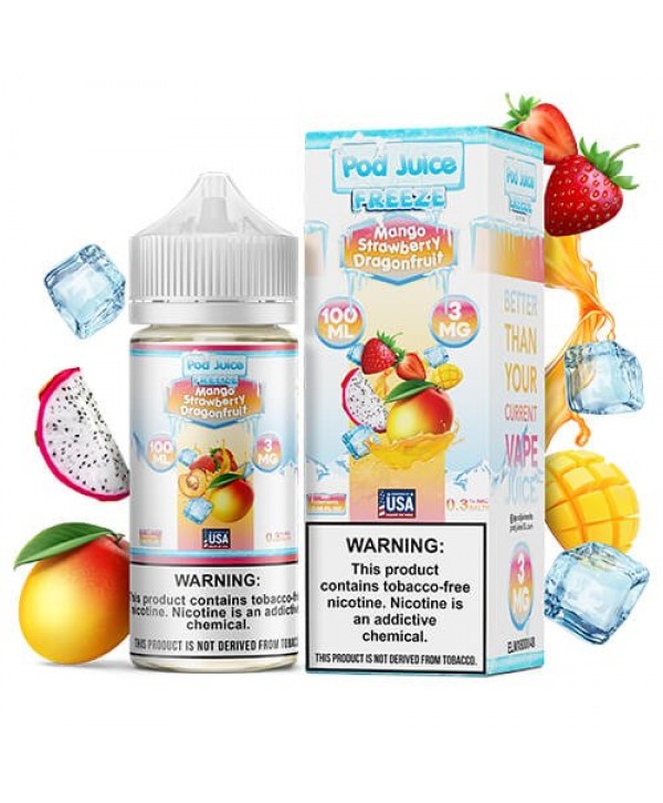 Pod Juice Synthetic Mango Strawberry Dragonfruit Freeze eJuice