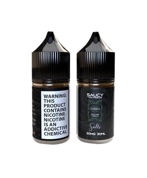 Saucy Classics Salts - Apple Mint Tobacco eJuice