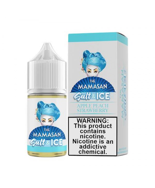 The Mamasan Salt Apple Strawberry Peach Ice eJuice