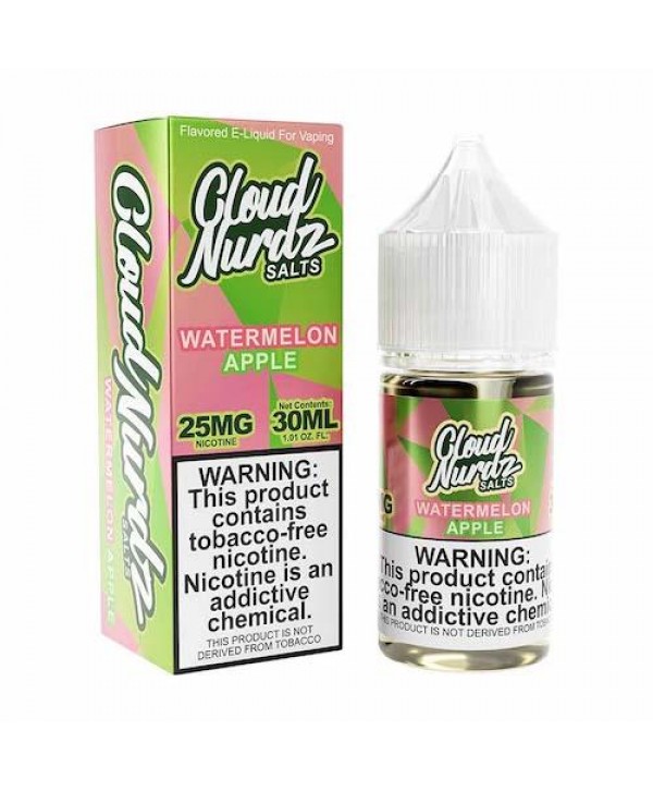 Cloud Nurdz Salts Watermelon Apple eJuice