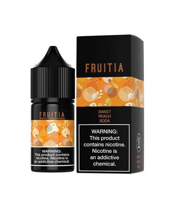 Fruitia Salt Sweet Peach Soda eJuice