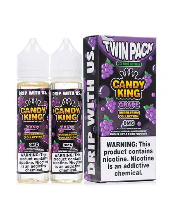 Candy King Bubblegum Collection Grape Twin Pack