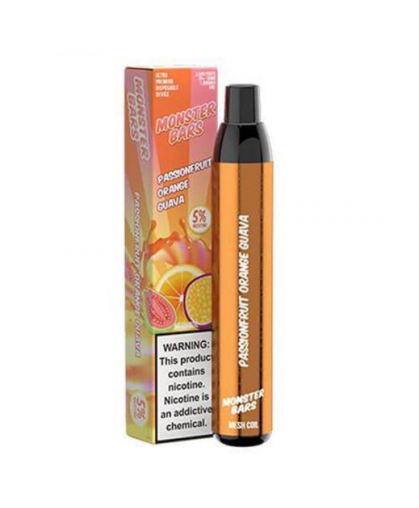 Monster Bars Passionfruit Orange Guava Disposable Vape Pen