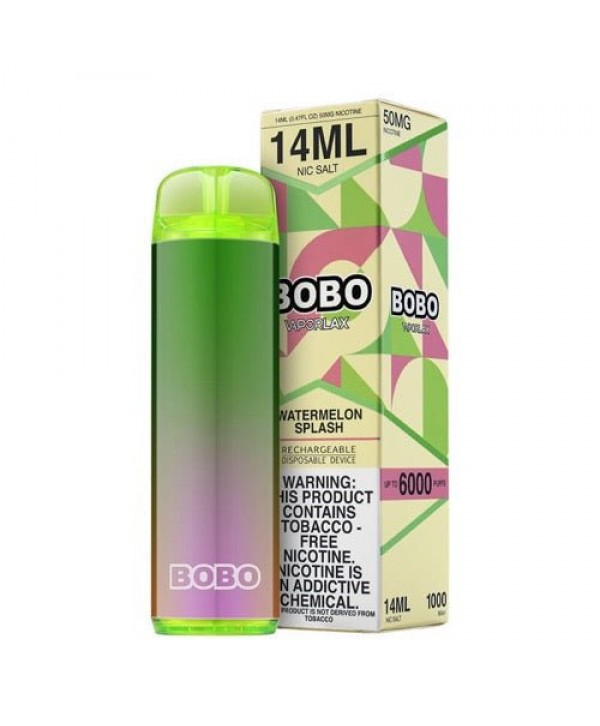 VaporLax BOBO Tobacco-Free Watermelon Splash Disposable Vape