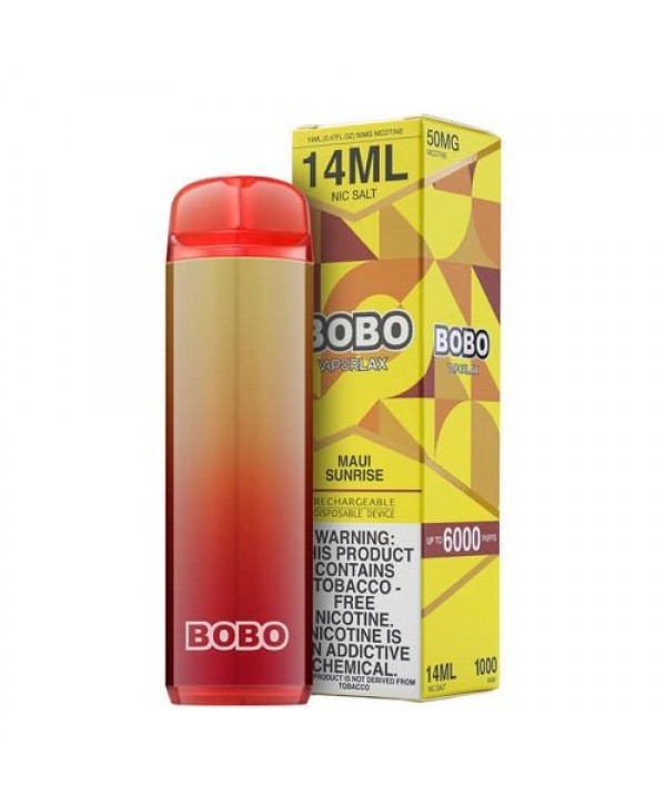 VaporLax BOBO Tobacco-Free Maui Sunrise Disposable Vape