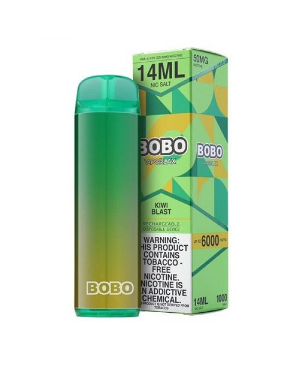 VaporLax BOBO Tobacco-Free Kiwi Blast Disposable Vape