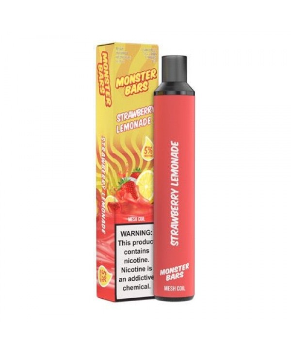 Monster Bars 3500 Strawberry Lemonade Disposable Vape Pen