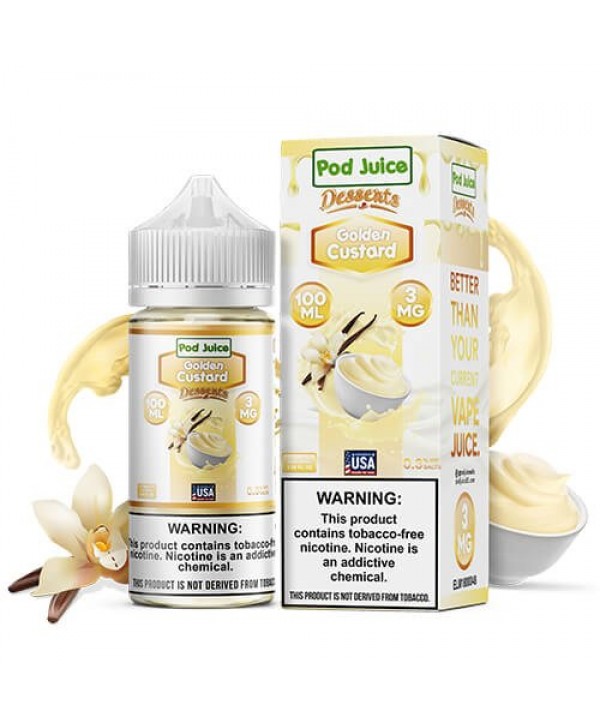 Pod Juice Synthetic Golden Custard eJuice