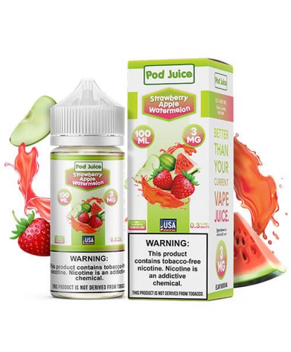 Pod Juice Synthetic Strawberry Apple Watermelon eJuice