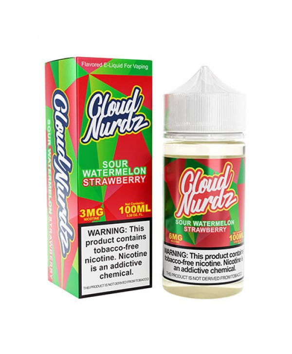 Cloud Nurdz Sour Watermelon Strawberry eJuice