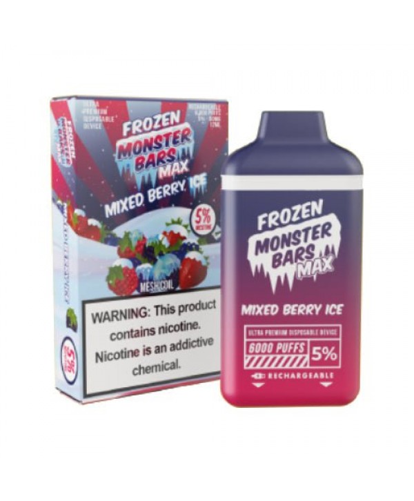 Monster Bars MAX 6k Mixed Berry Ice Disposable Vape Pen