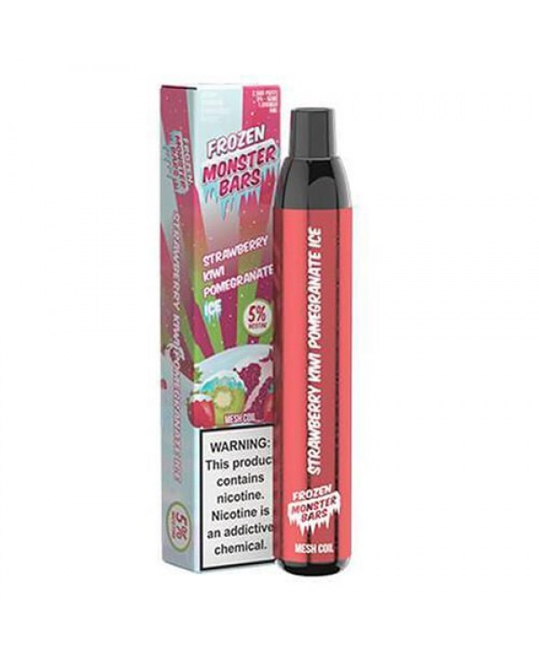 Monster Bars Frozen Strawberry Kiwi Pomegranate Ice Disposable Vape Pen