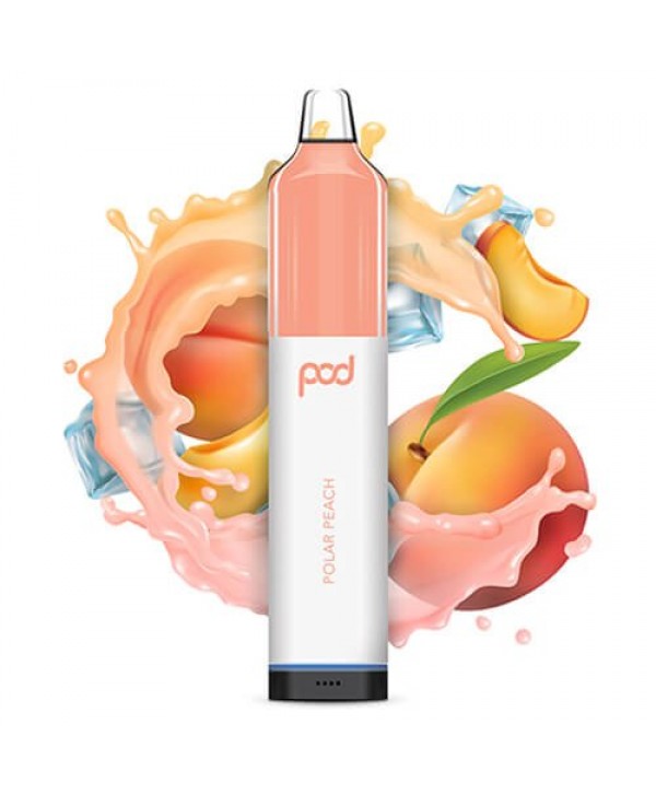 Pod Juice Synthetic Mesh 5500 Polar Peach Disposable Vape Pen