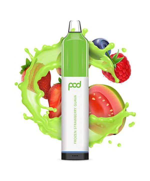 Pod Juice Synthetic Mesh 5500 Frozen Strawberry Guava Disposable Vape Pen