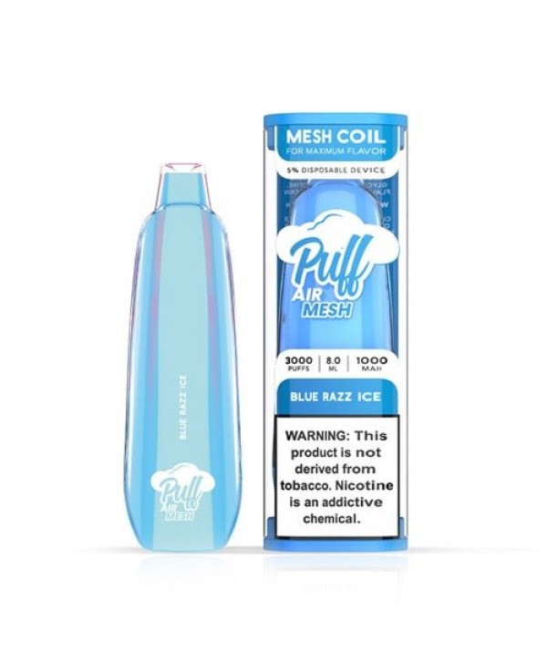 Puff Air Mesh Blue Razz Ice Synthetic Disposable Vape Pen