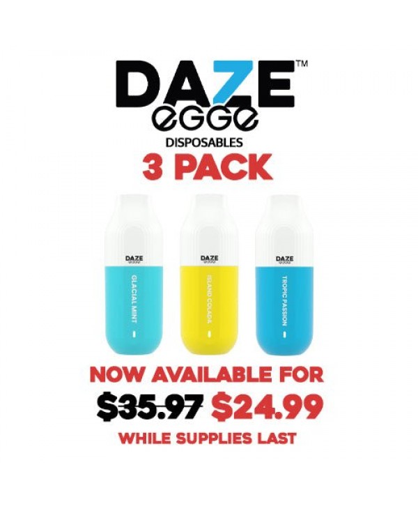 7 Daze EGGE Disposable Vape Pen 3-Pack